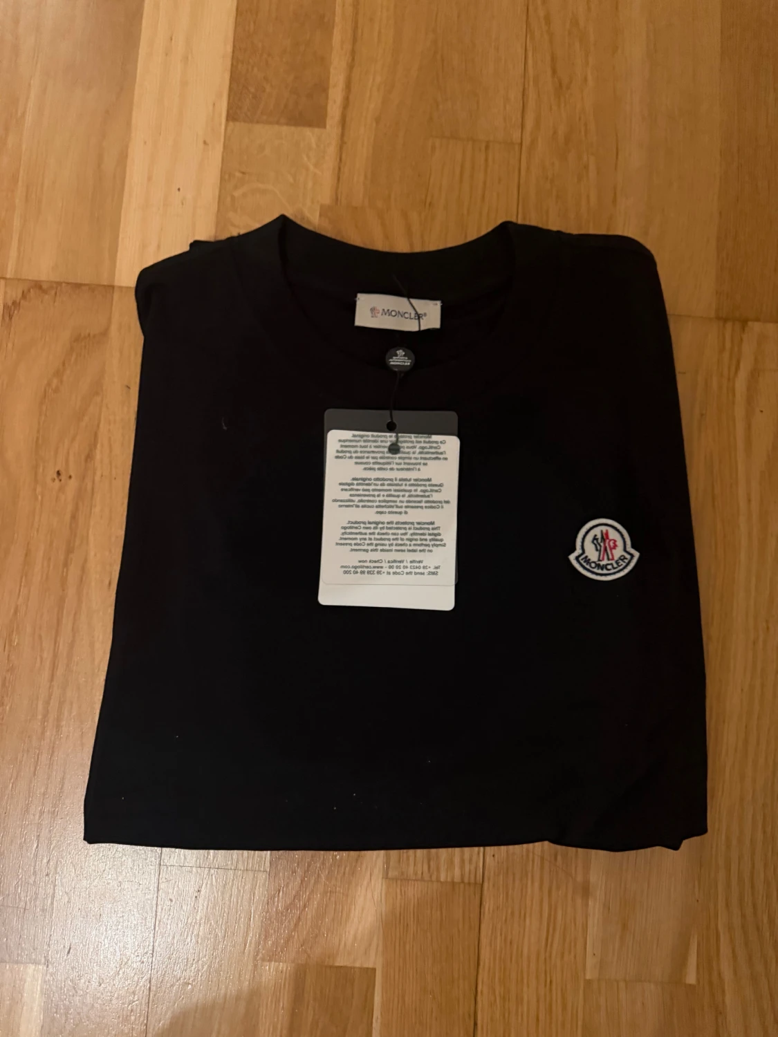 Svart Moncler t-shirt i bomull - 1