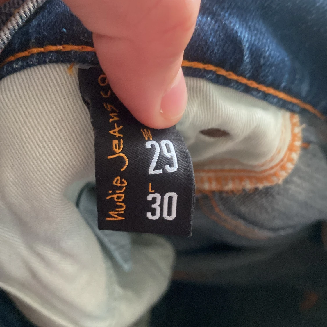 Nudie Jeans blå jeans, storlek 29/30 - 3