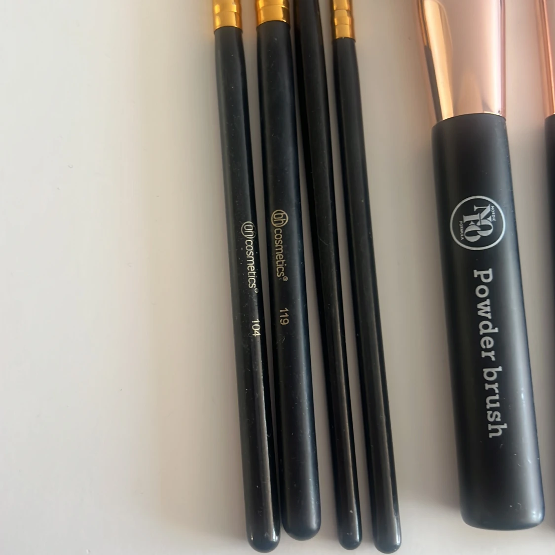 Set med 9 st sminkborstar  - 2