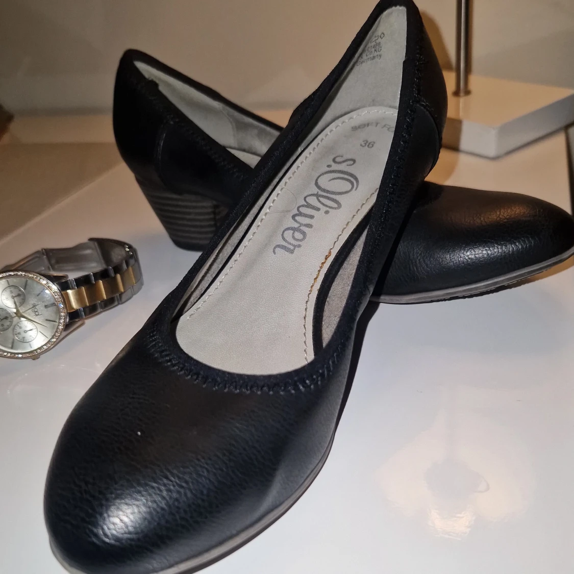 Äkta vintage S. Oliver skinn skor