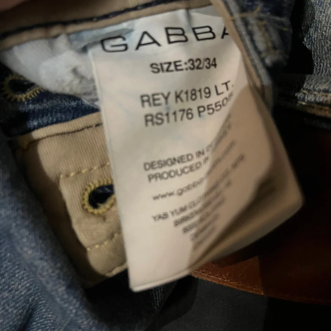 Blå slitna jeans från Gabba, 32/34 - 3