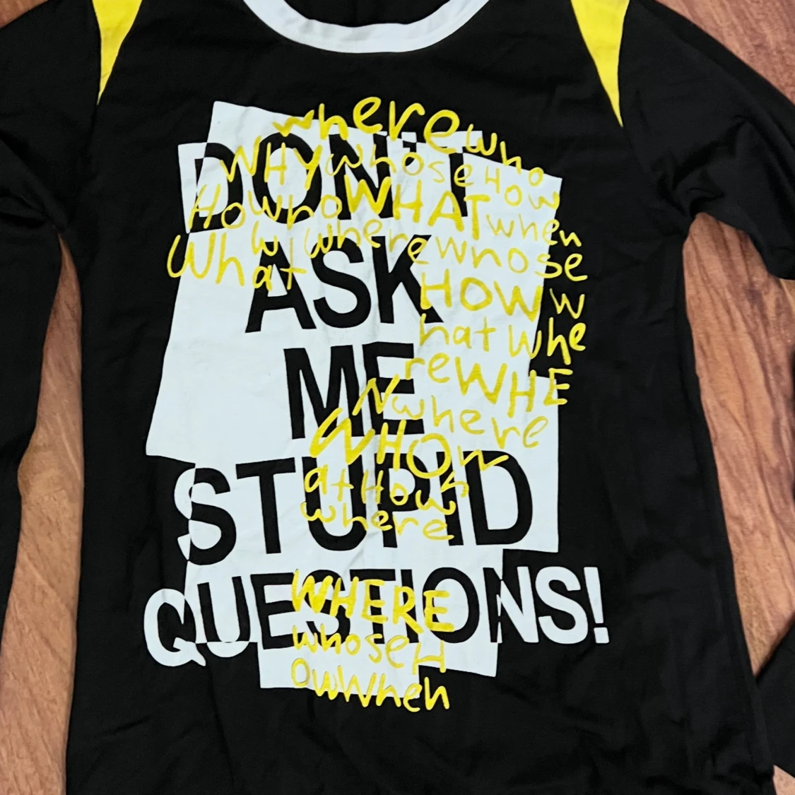 Svart långärmad pyjamas med tryck - 3