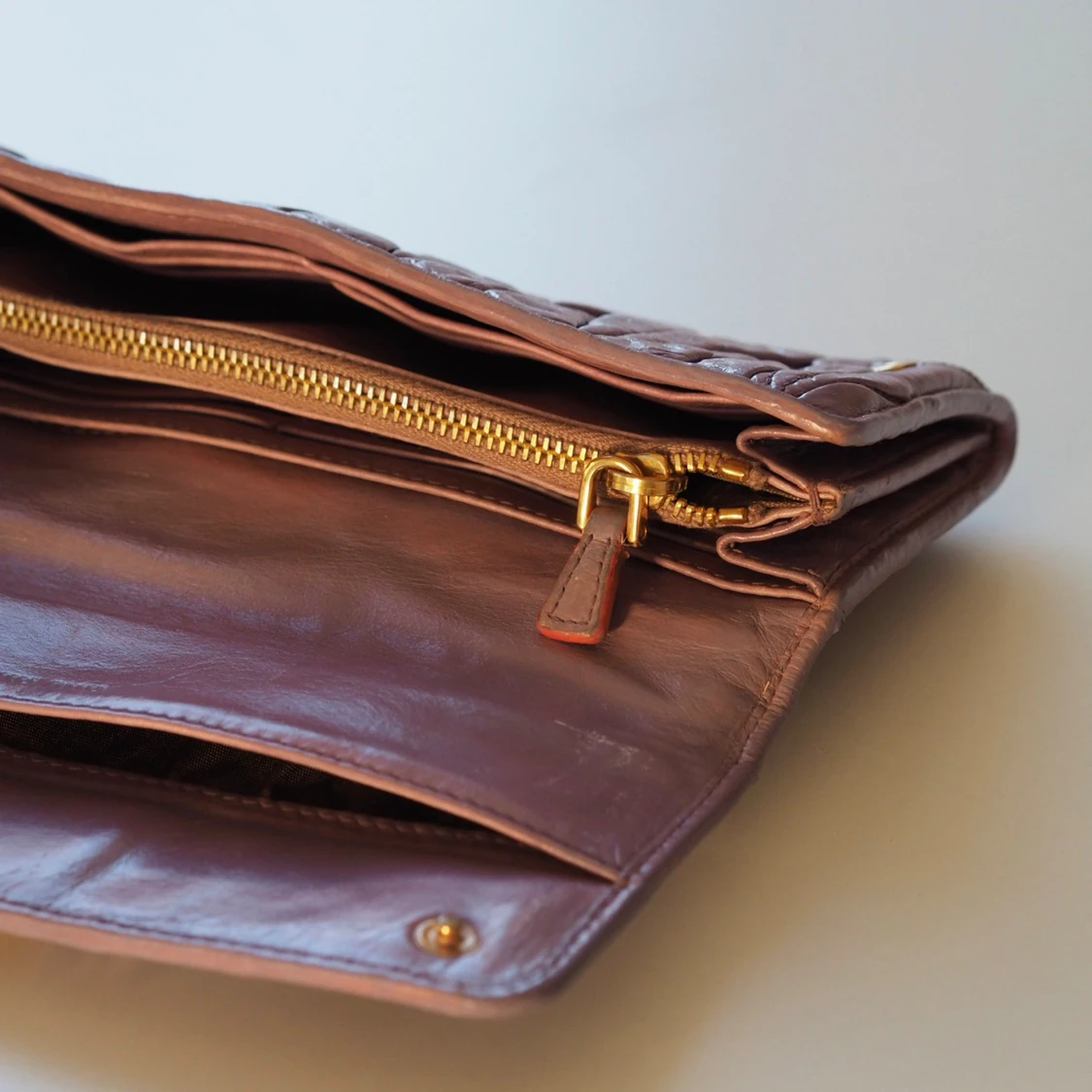 Lila kuvertväska från Miu Miu i skinn Vintage - 4