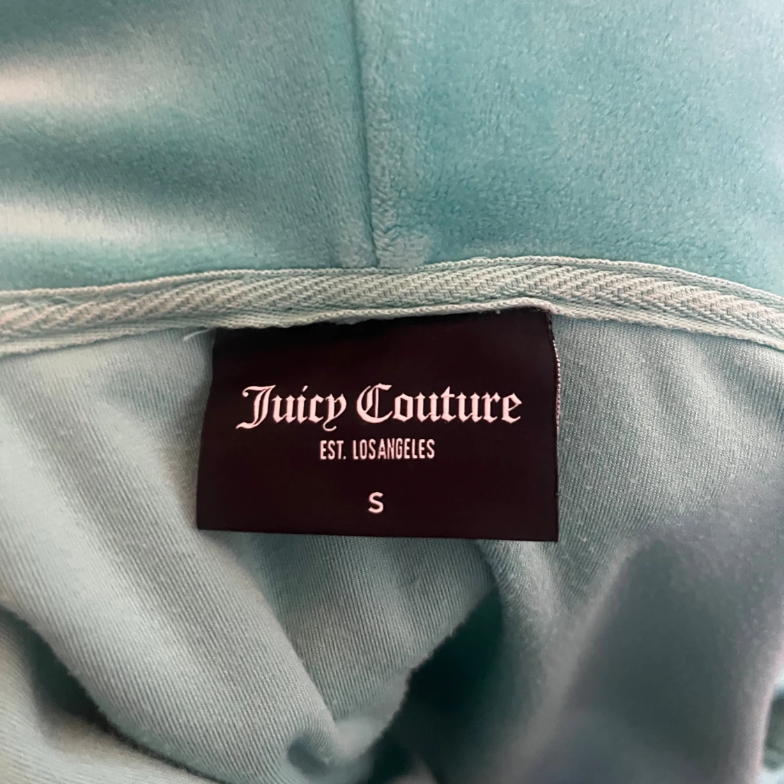 Turkos Juicy Couture hoodie i velour - 2