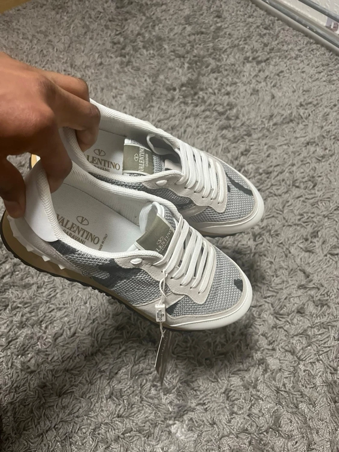 Valentino Rockrunner sneakers beige/grå