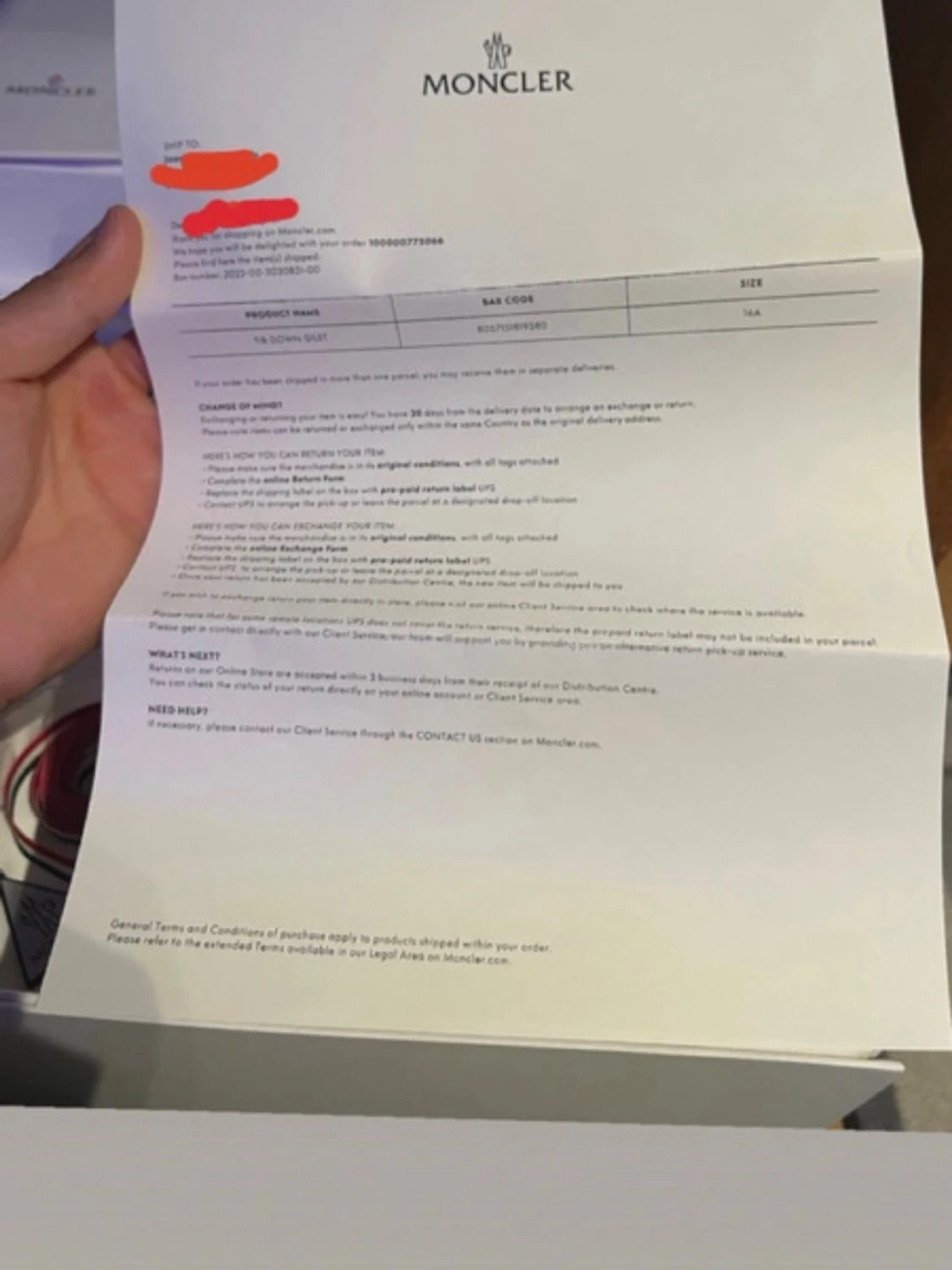 Mörkblå dunjacka från Moncler - 5