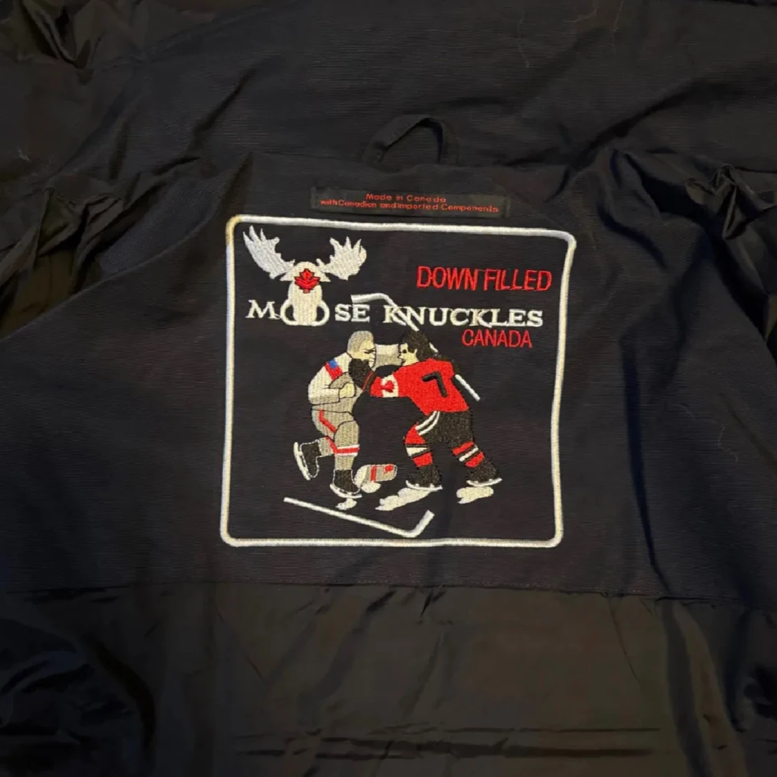 Moose Knuckles mörkblå vinterjacka  - 2