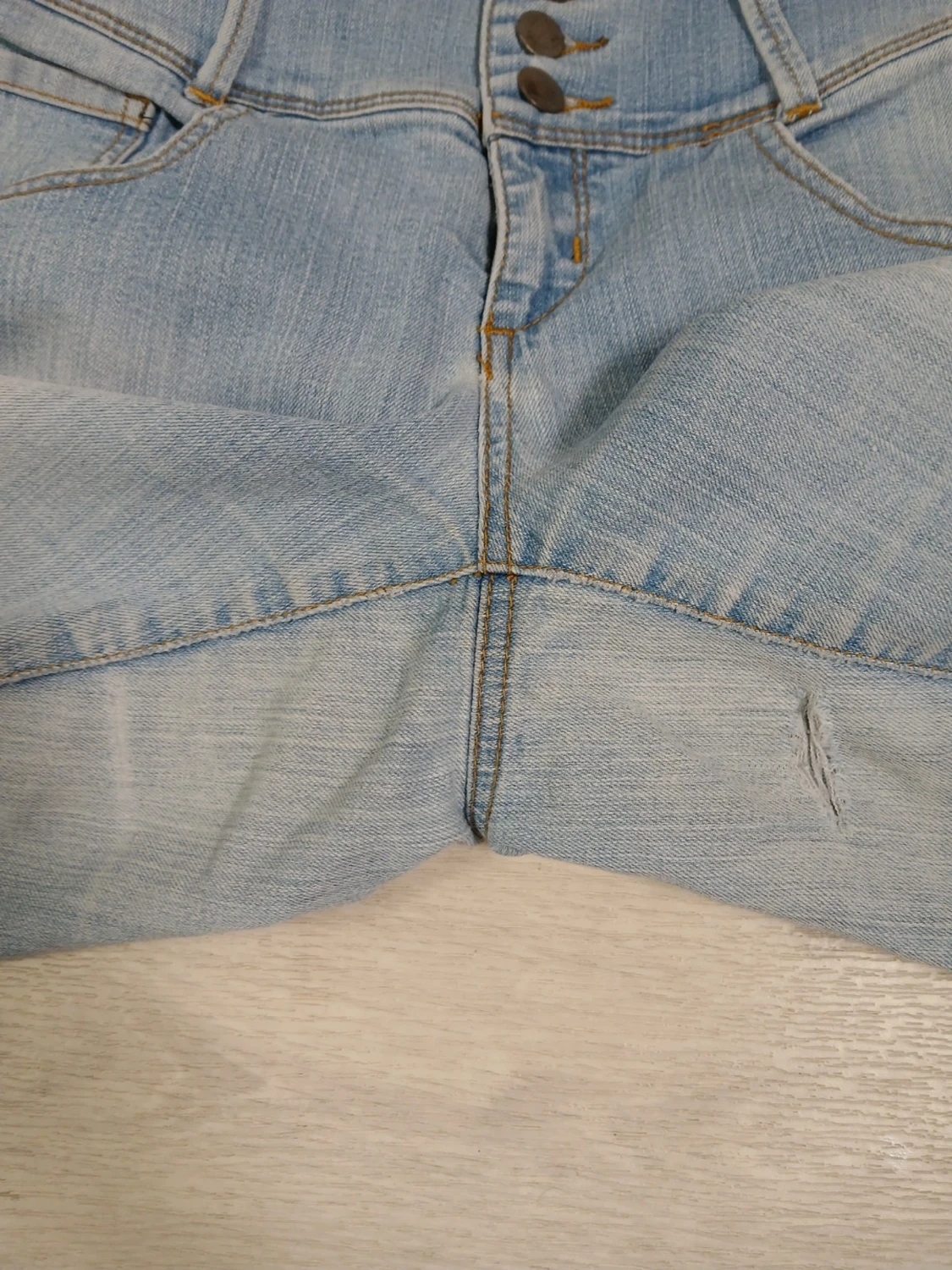 Jeans / legging med bred linning - 6