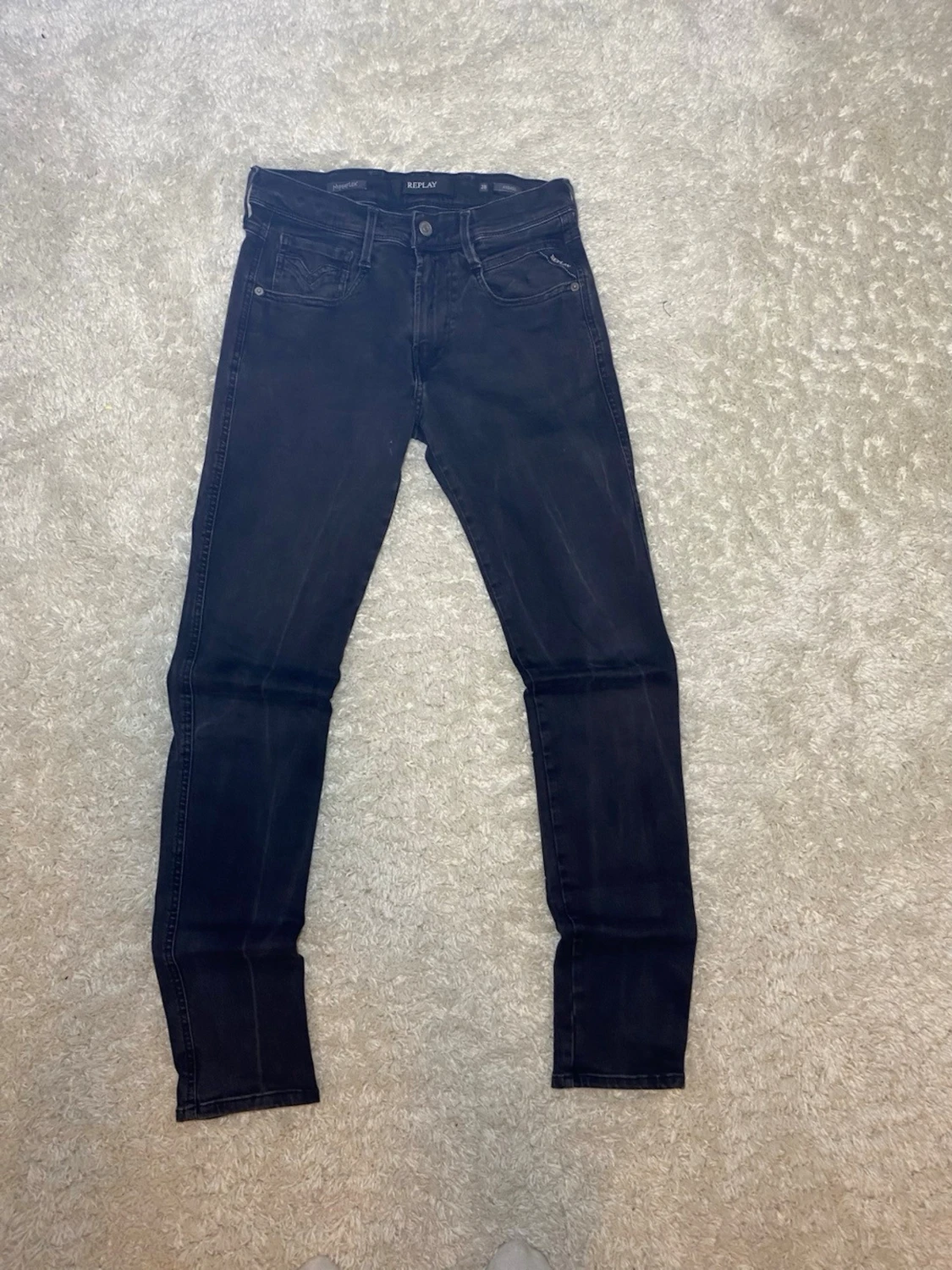 Svarta Replay Anbass jeans  - 1