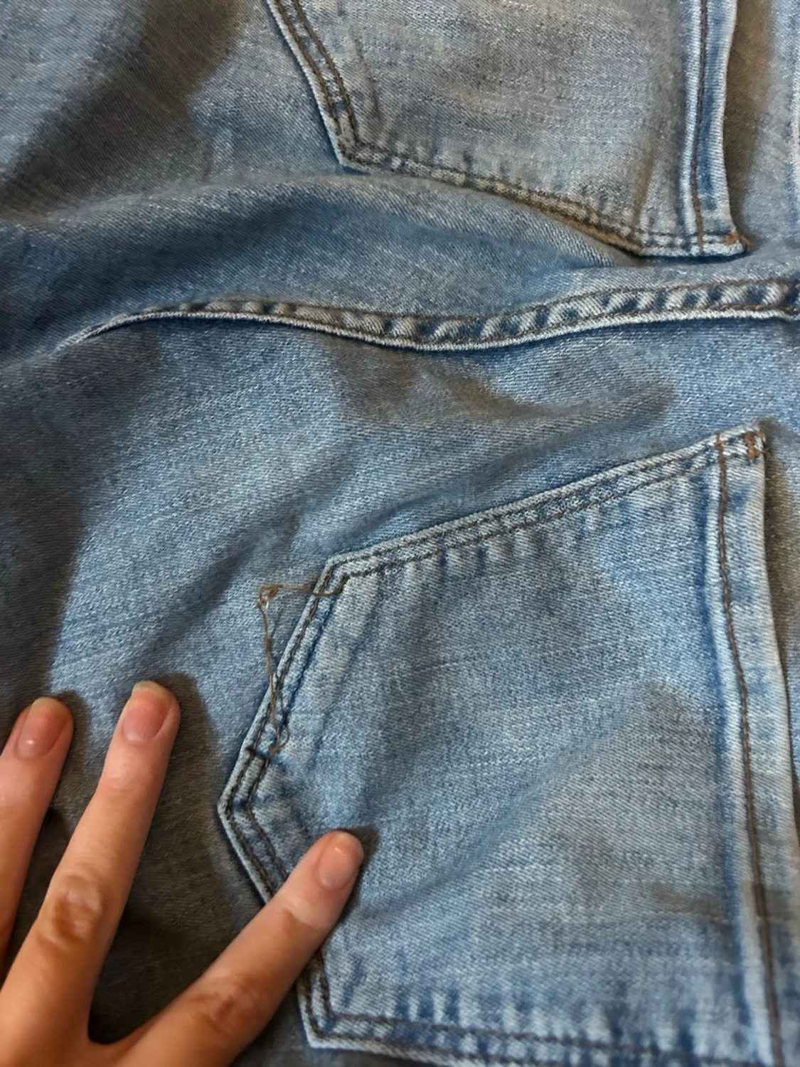 Bootcut ljusblå jeans - 6