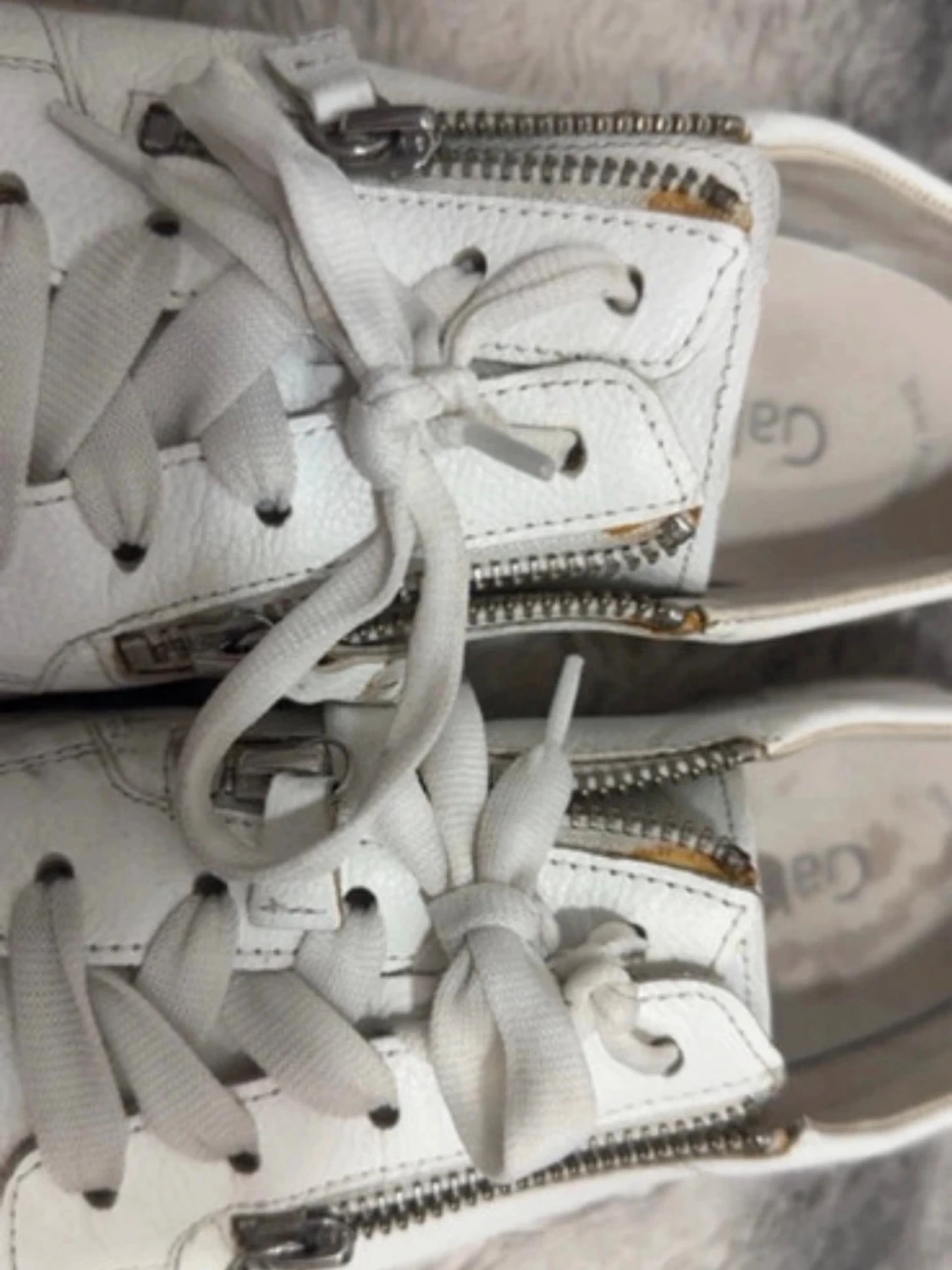 Vita sneakers från Gabor med dragkedja - 3