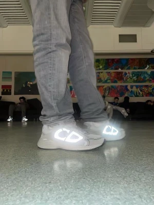 B30 dior skor med kvitto - Snygga skor av märket dior trendar nu  använda 2 gånger jätte bra skick har med sig allting extra snören och handväska med en säck som man kan stoppa in skona i