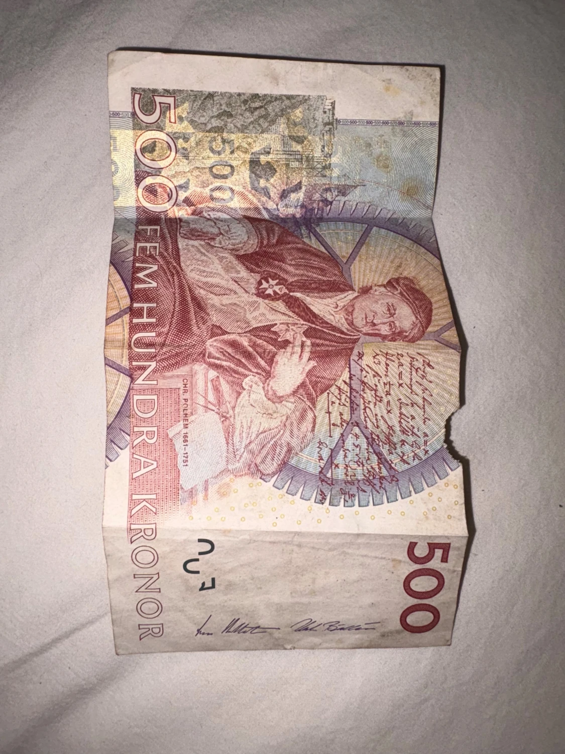 500kr gammal fem hundra kronor  - 1
