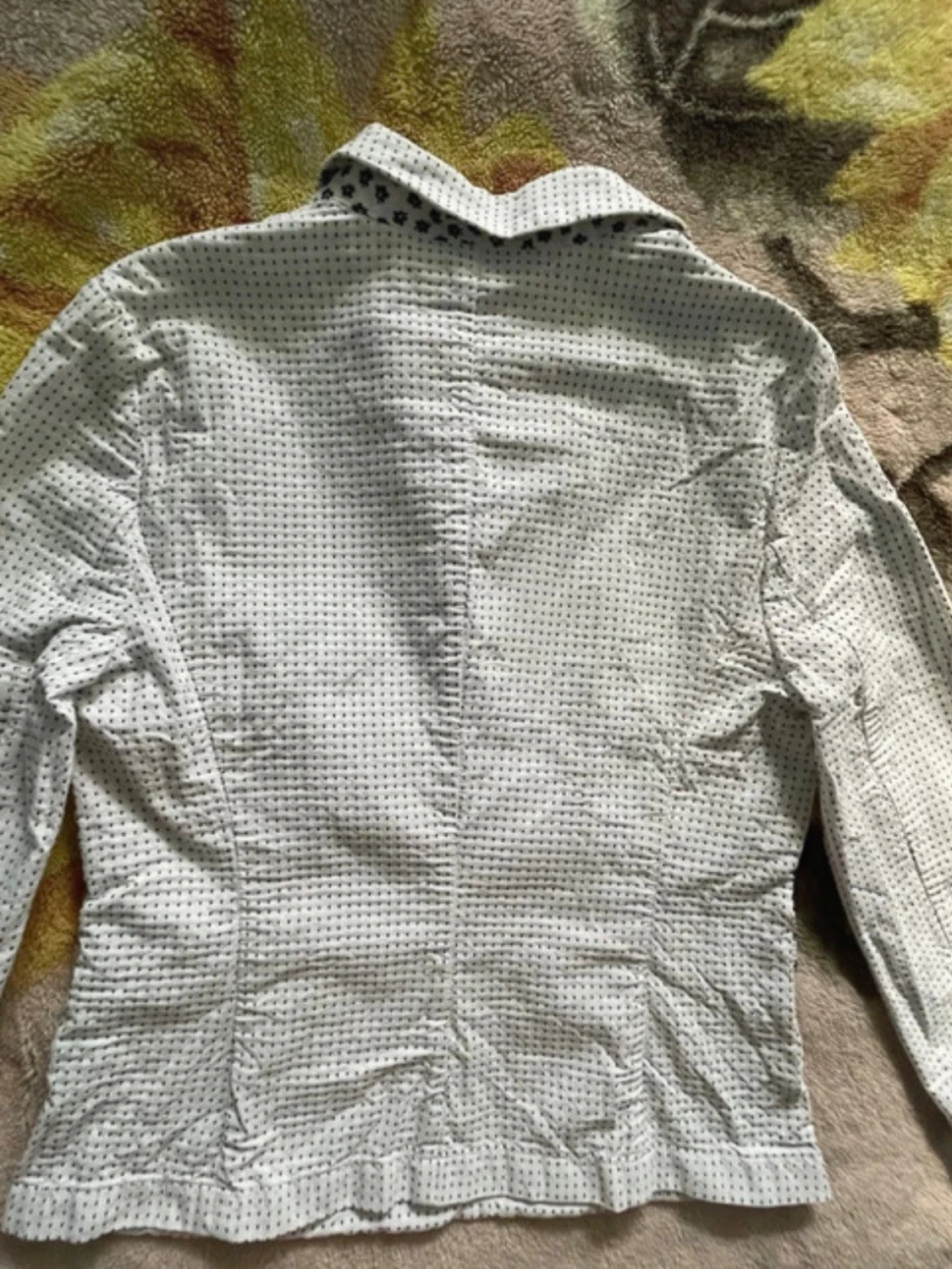 Vit rutig kavaj från Deni Cler - 1