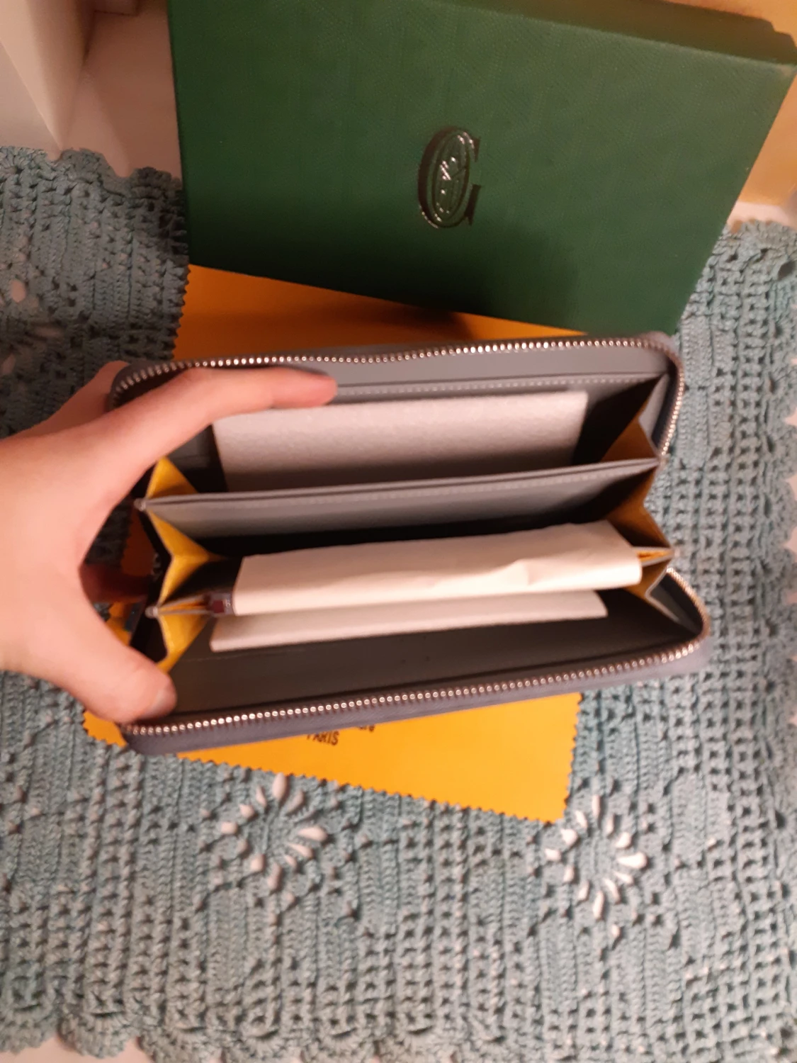 Goyard grå plånbok med mönster - 2