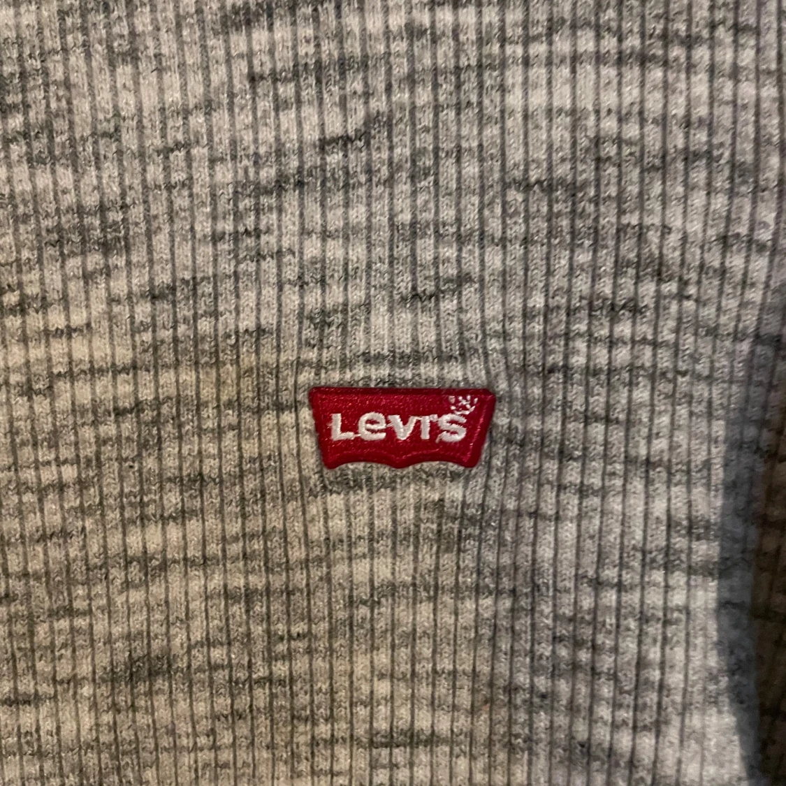 Grå ribbad långärmad tröja Levi's XS - 3