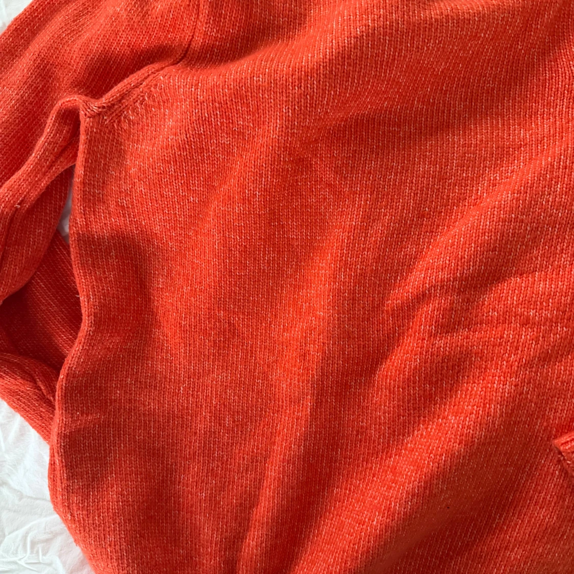 Orange stickad tröja från M&S Collection - 2