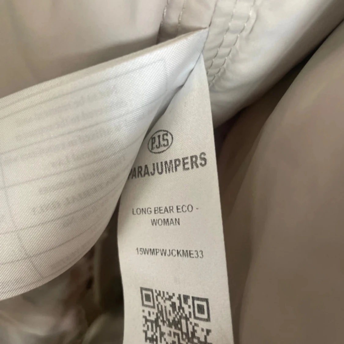 Beige Parajumpers Long Bear dunjacka - 1