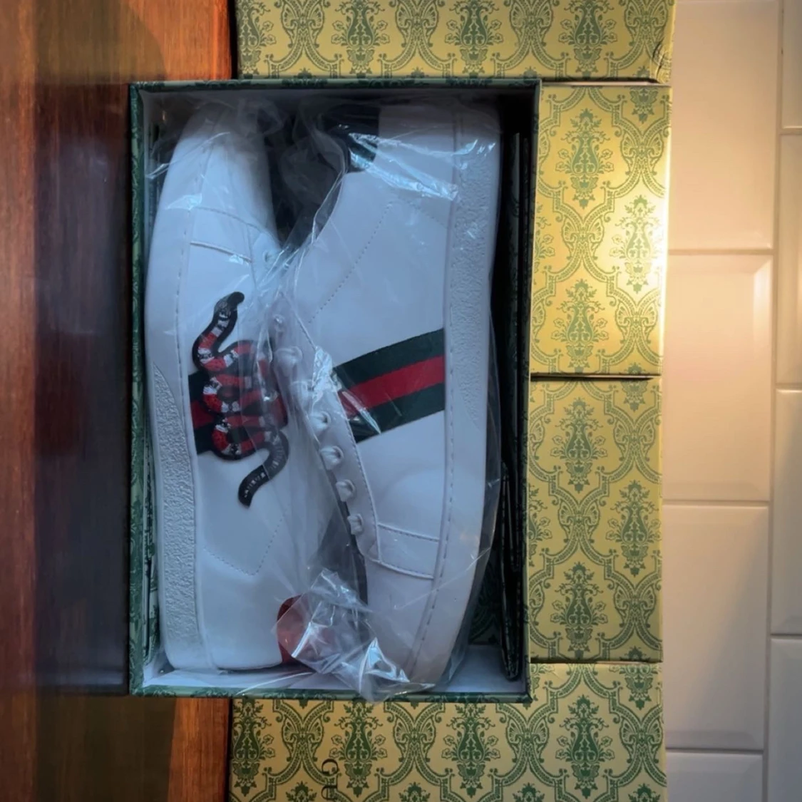 Gucci Ace sneakers med orm  - 4