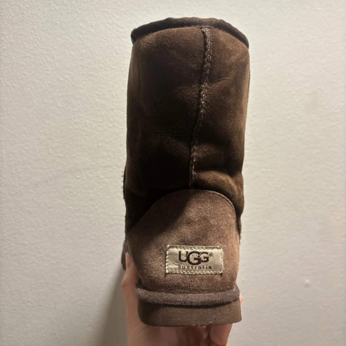 Bruna UGG boots i mocka, storlek 38