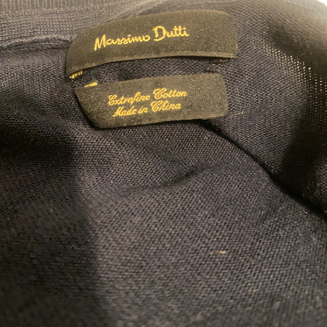 Mörkblå bomullströja Massimo Dutti - 2