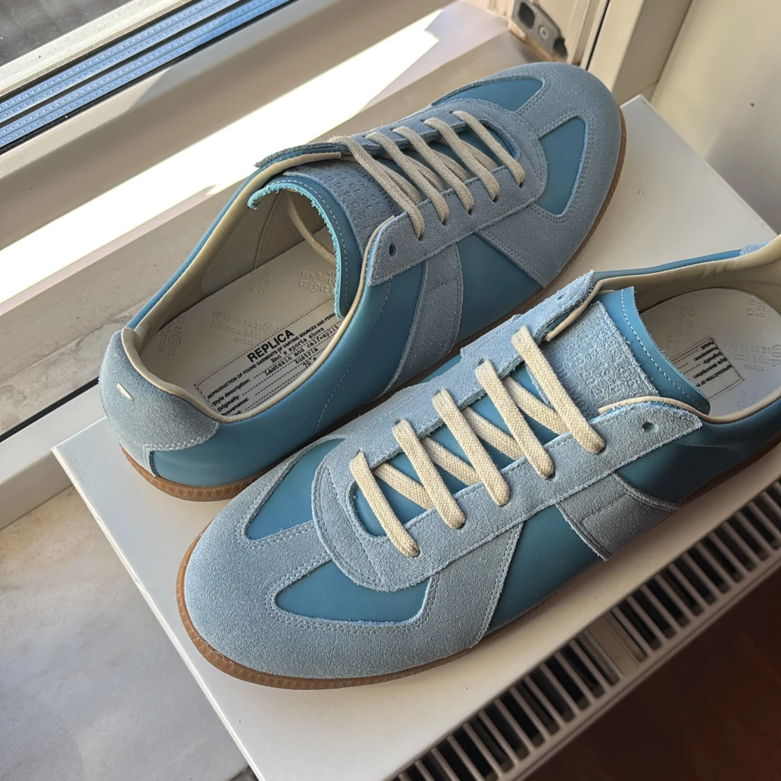 Maison Margiela blå sneakers - 1