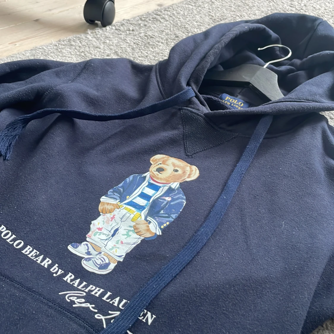 Mörkblå Polo Bear hoodie från Ralph Lauren - 2