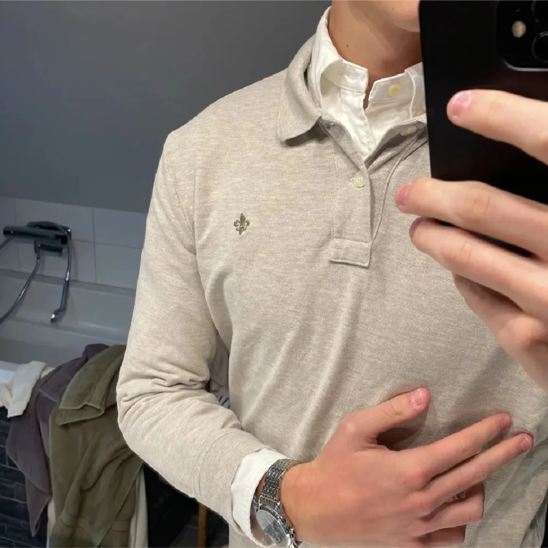 Morris - långärmad piké  - 1