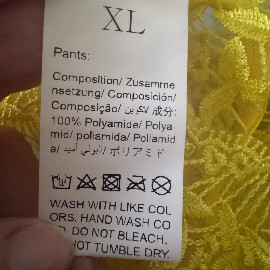 Nya. Gul broderad spets bralette - 4