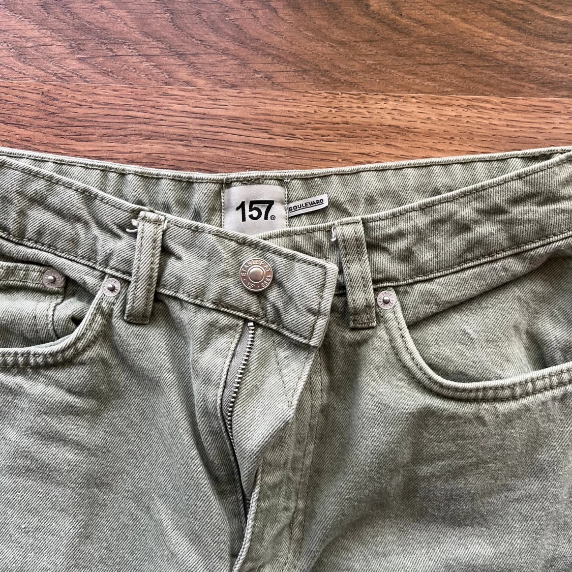 Ljusgröna jeans - 1