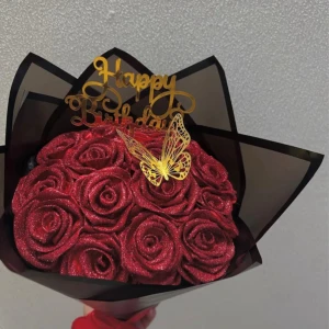 Satinblommor  - Egna hemma gjorda satinblommor, går att beställa i olika färger och storlekar 