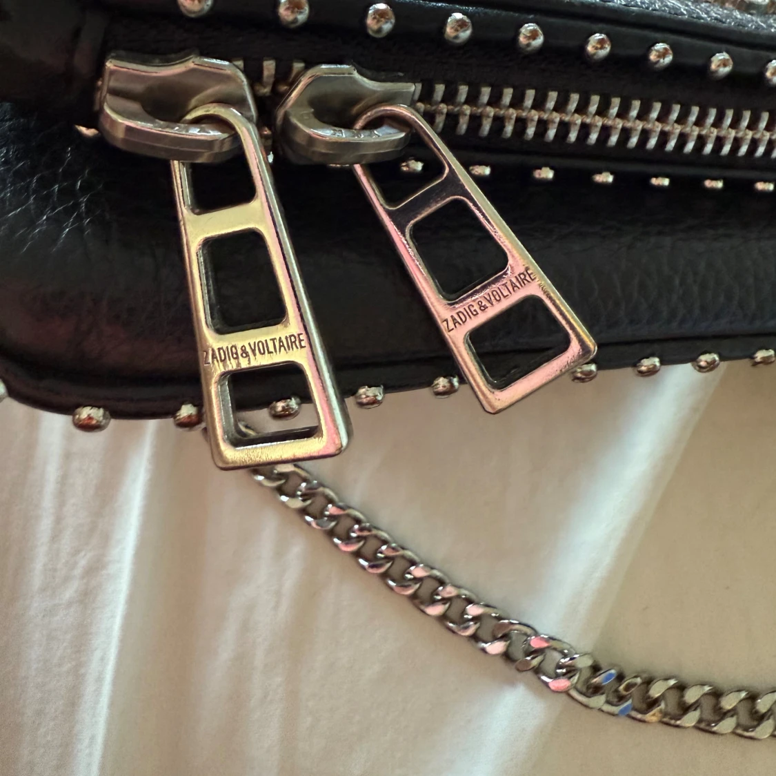 Svart axelväska Zadig & Voltaire skinn - 4