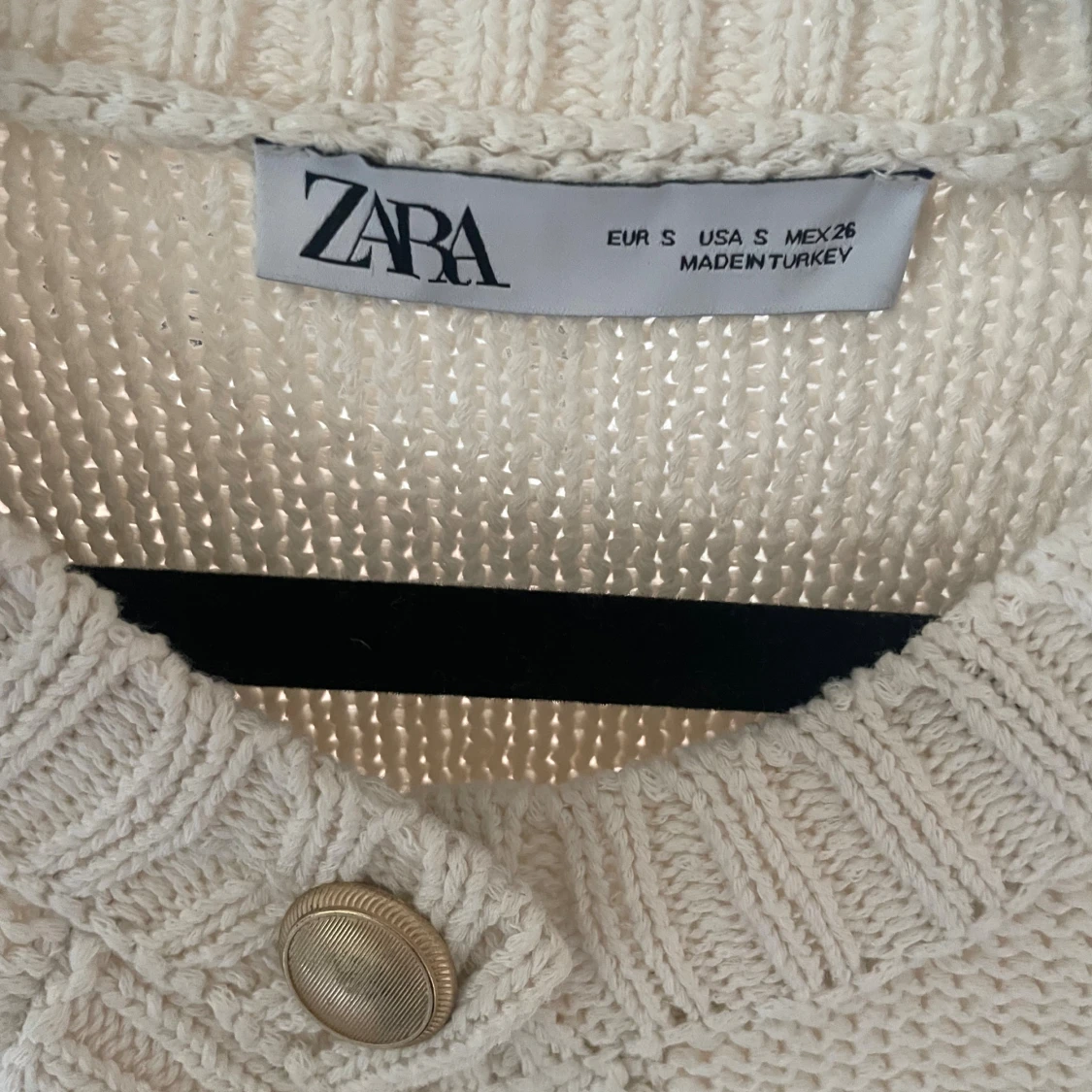 Beige stickad kofta från Zara 💘 - 2