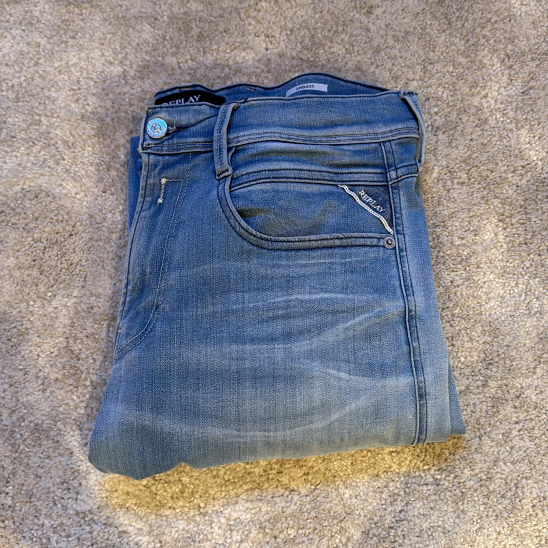 Replay Anbass ljusblå jeans