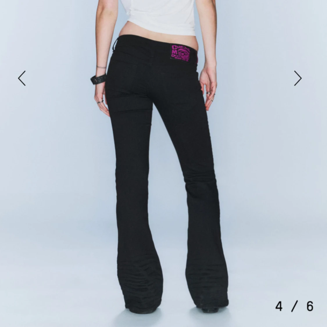 Svarta bootcut jeans - 1