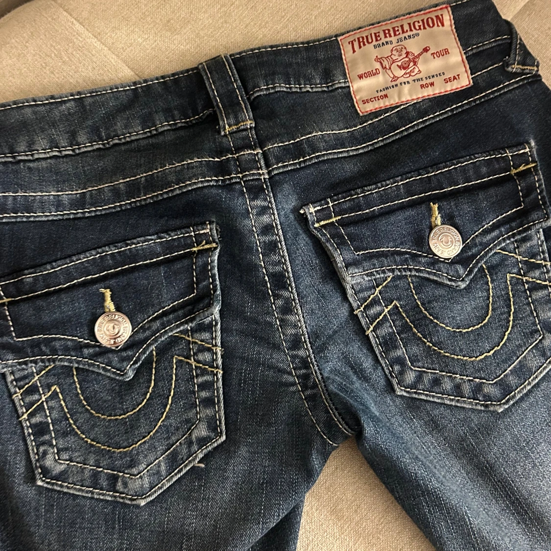 True Religion Joey lågmidjade jeans - 4