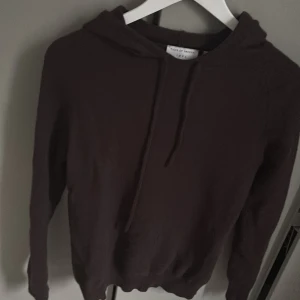 Mörkbrun hoodie från Tiger of Sweden - Snygg mörkbrun hoodie från Tiger of Sweden med huva och snörning. Tröjan har långärmade ärmar och en klassisk loose passform. Perfekt för dig som gillar stilrena och enkla plagg med premiumkänsla. Materialet är mjukt och skönt, troligen bomull.