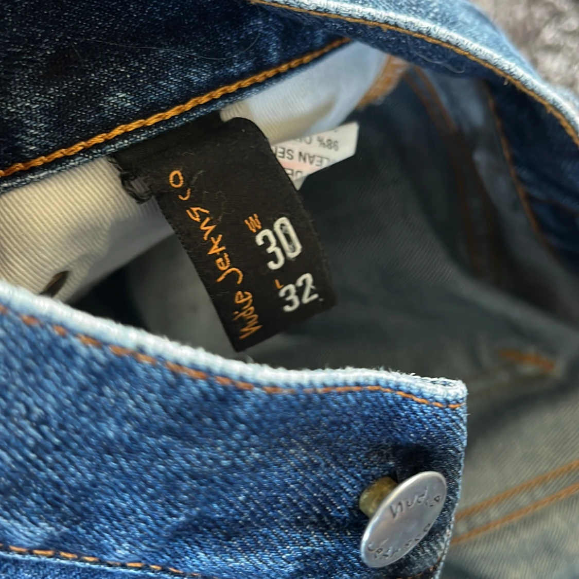 Nudie Jeans blå selvedge jeans - 2
