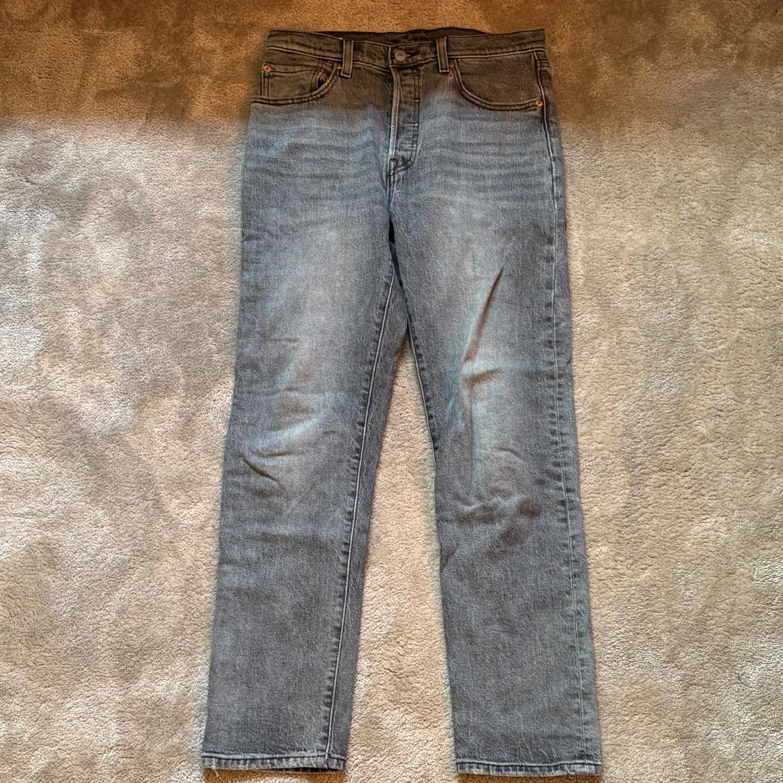 Grå Levis 501 jeans straight fit