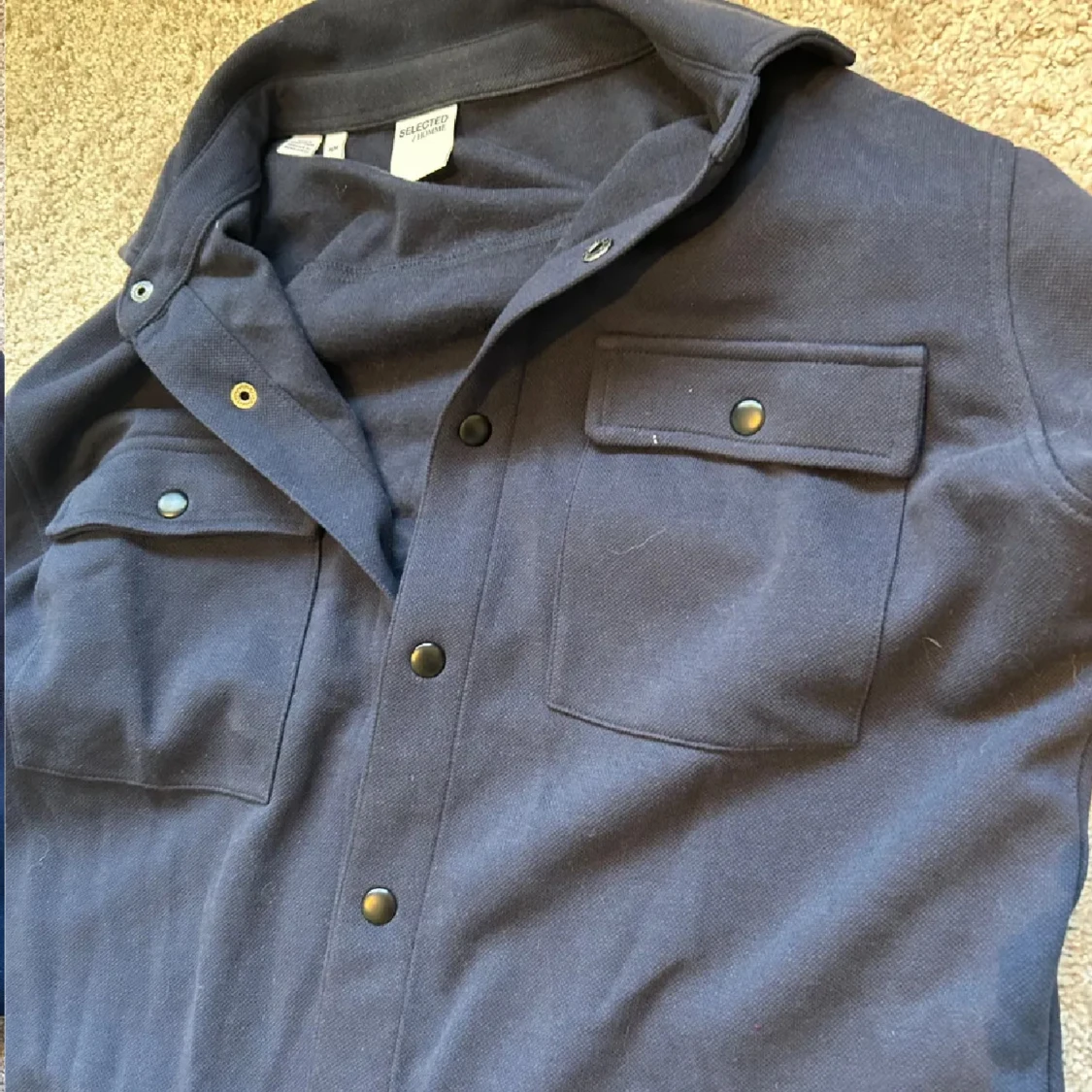 Mörkblå overshirt från Selected Homme - 1
