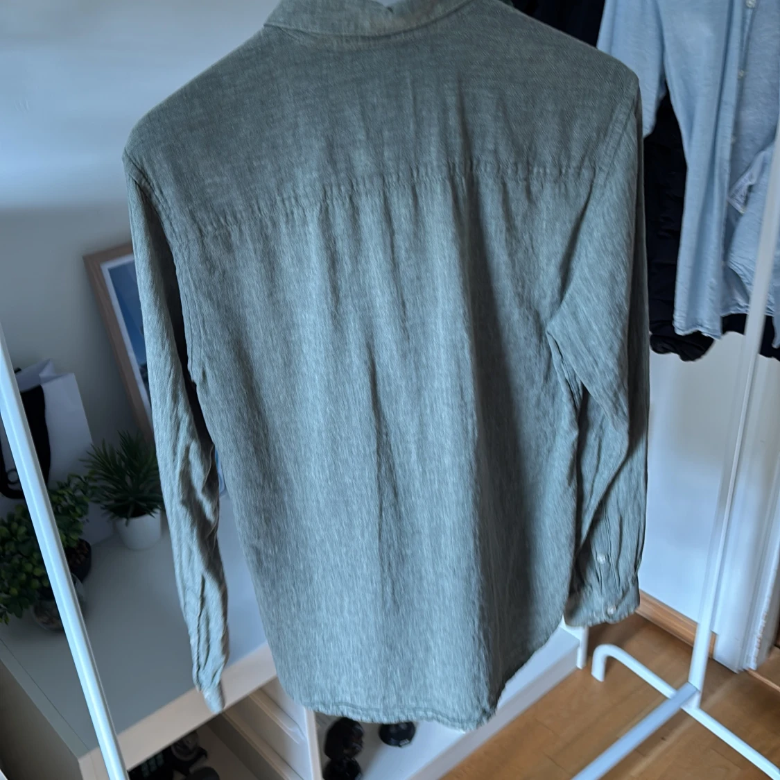 Grå linneskjorta Only & Sons slim fit - 1