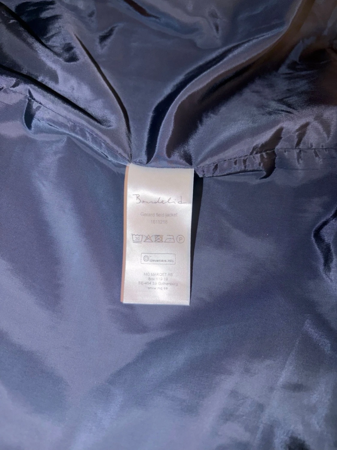 Mörkblå vindjacka från Bondelid - 1