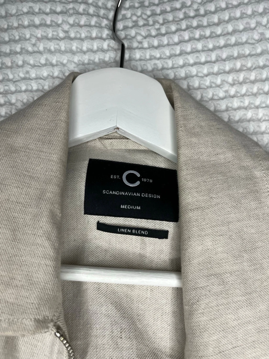 Beige jacka i linne från Cavour - 3