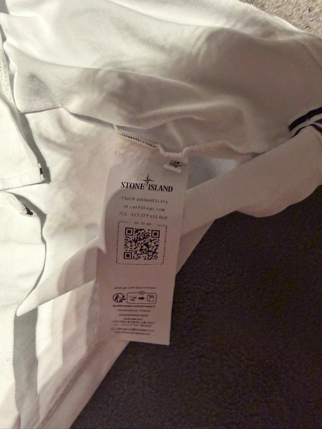 Vit pikétröja från Stone Island Junior - 2