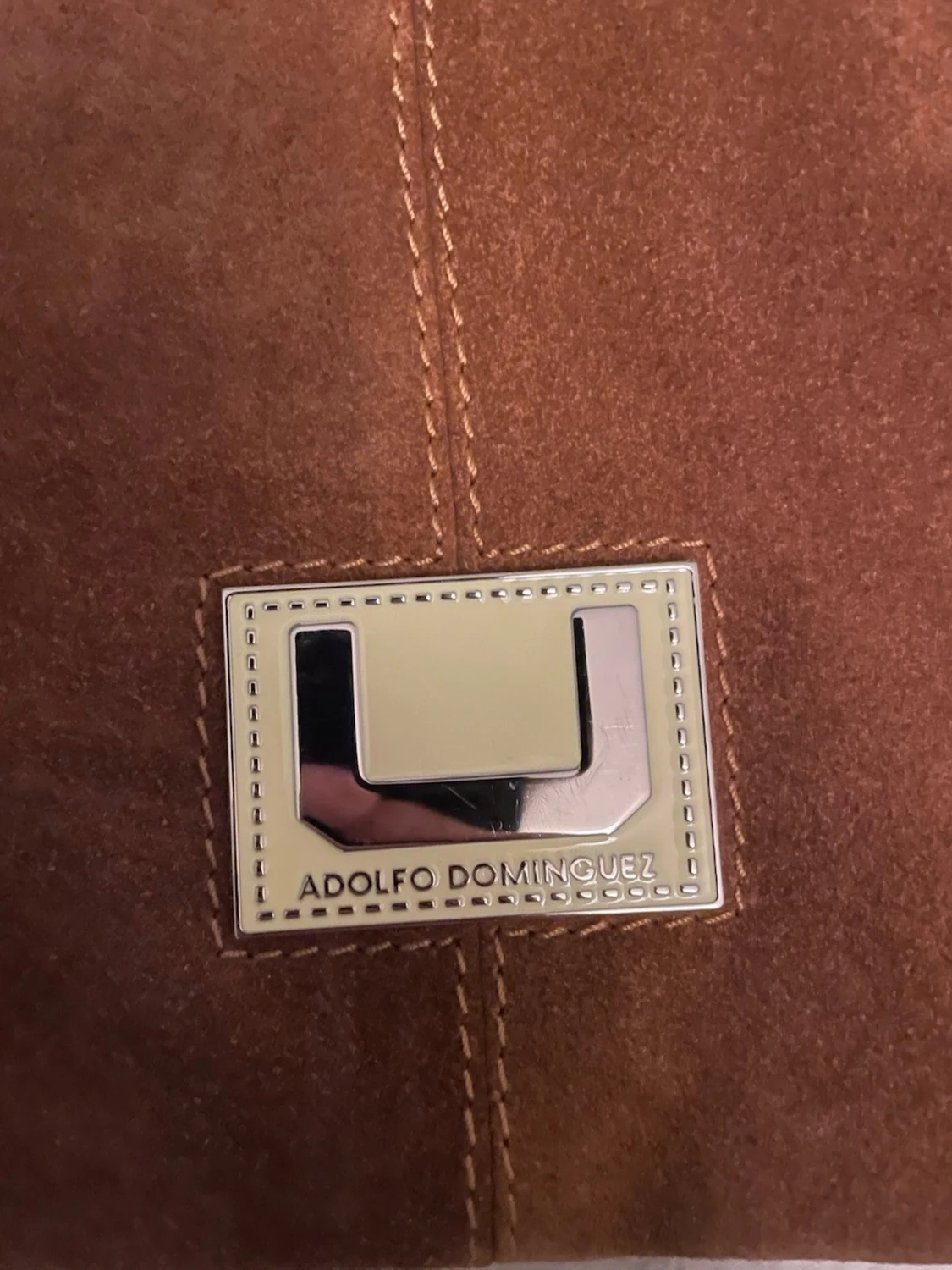 Brun mocka kuvertväska Adolfo Dominguez - 1