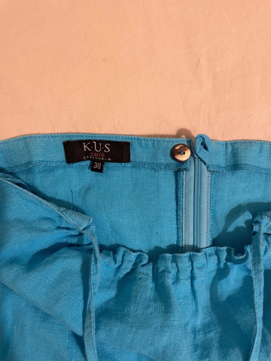 Halterneck linneklänning  - 2