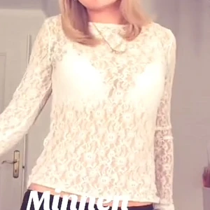 Vit spets top  - Vit spets top storlek S 