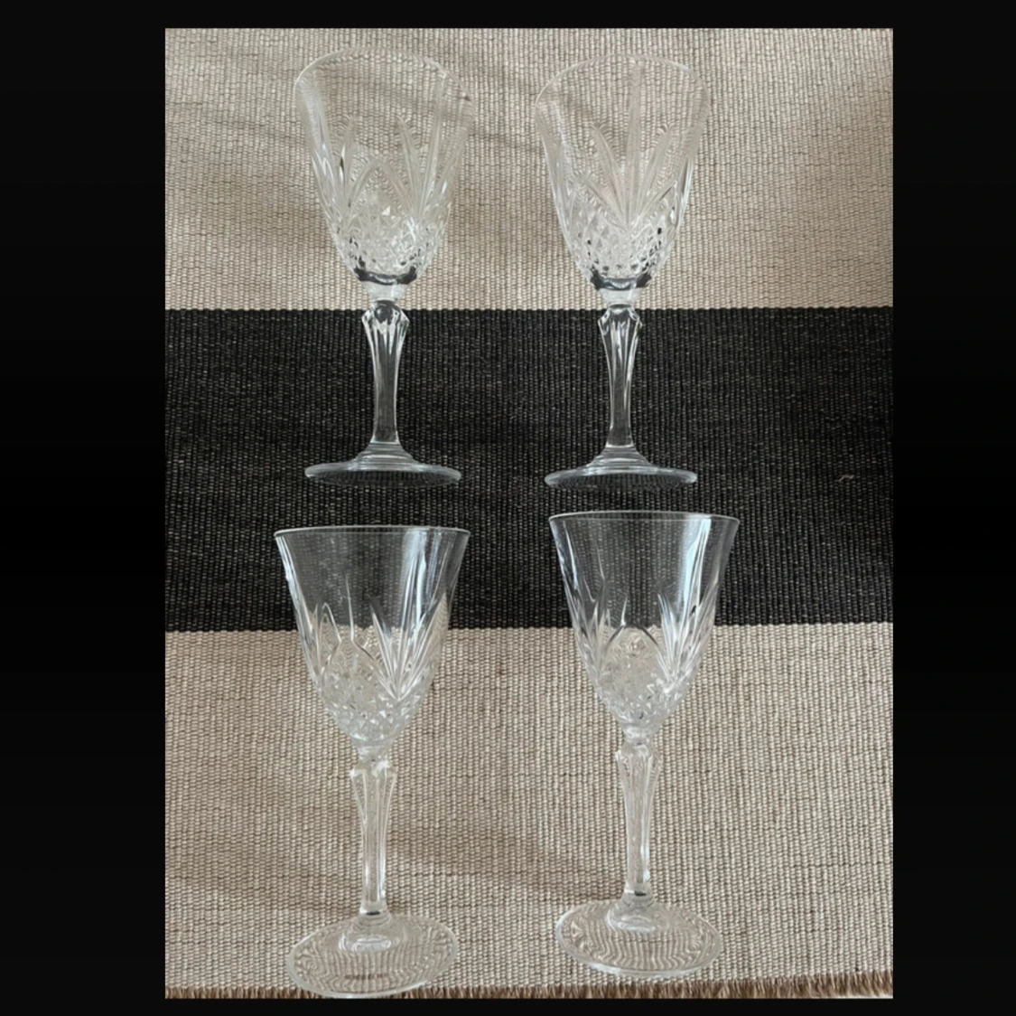 Vintage vinglas  - 3