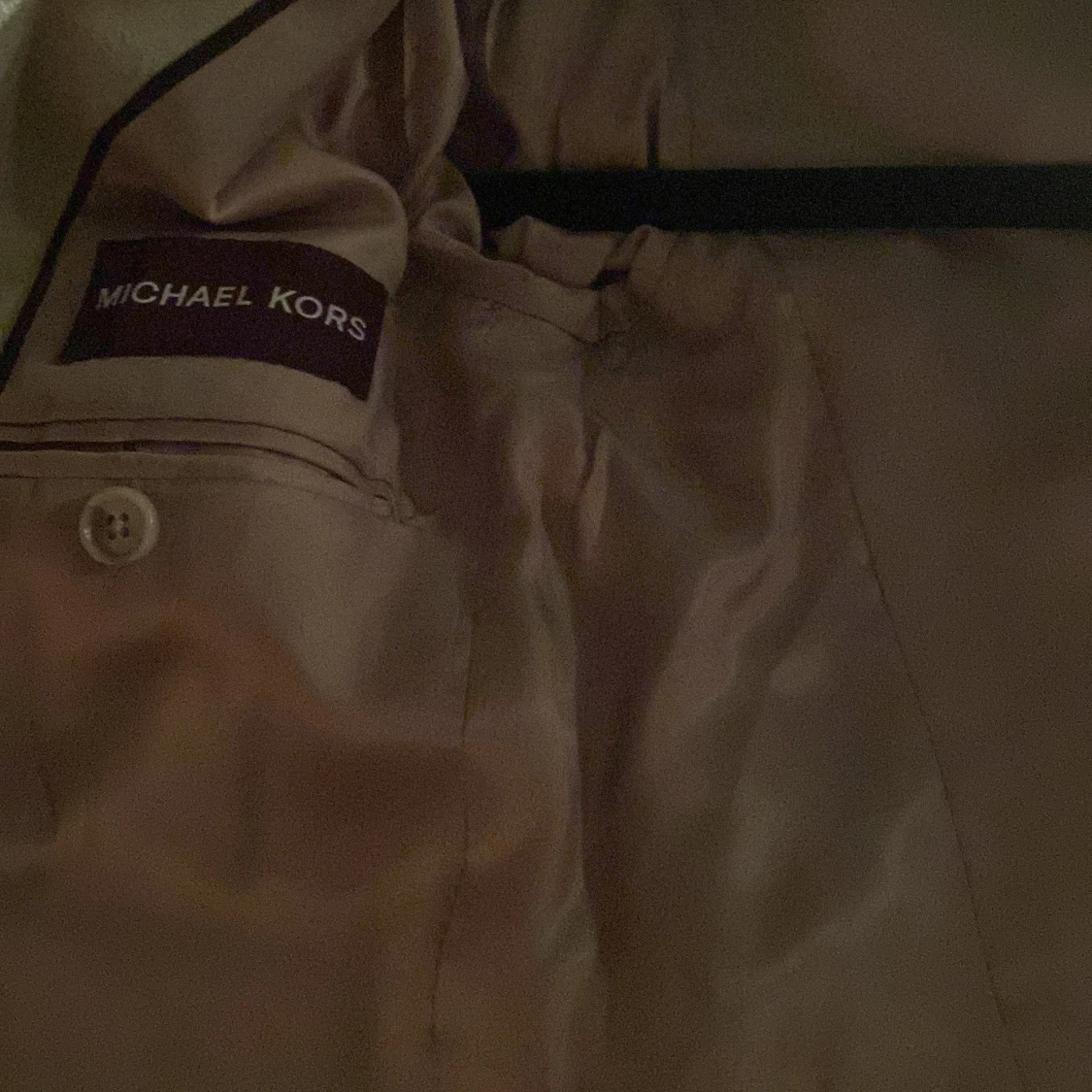 Beige kavaj från Michael Kors i linne - 3