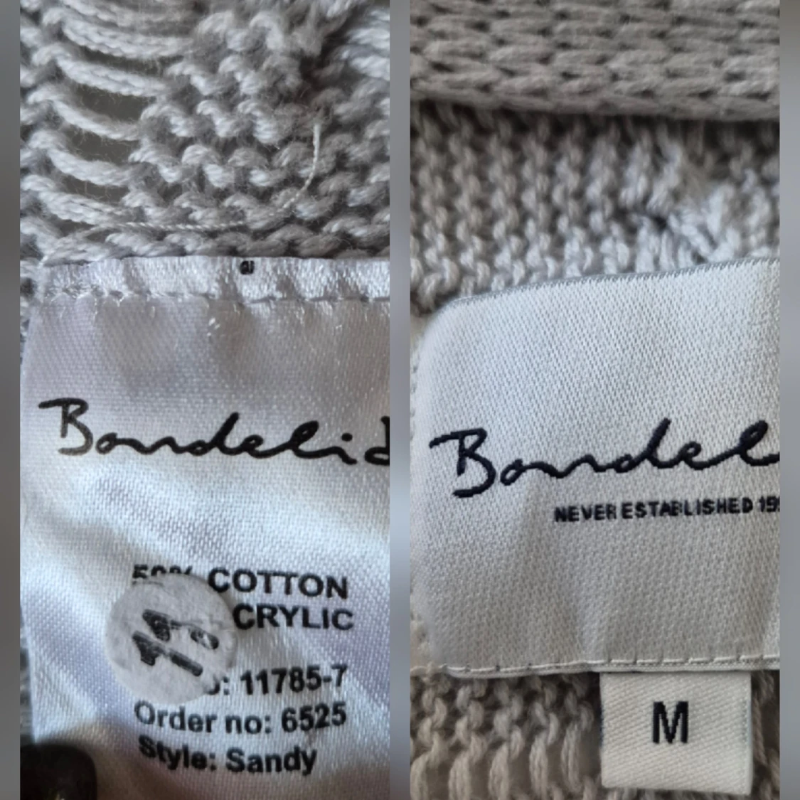 Ljusgrå kofta * stl M * Bondelid - 4